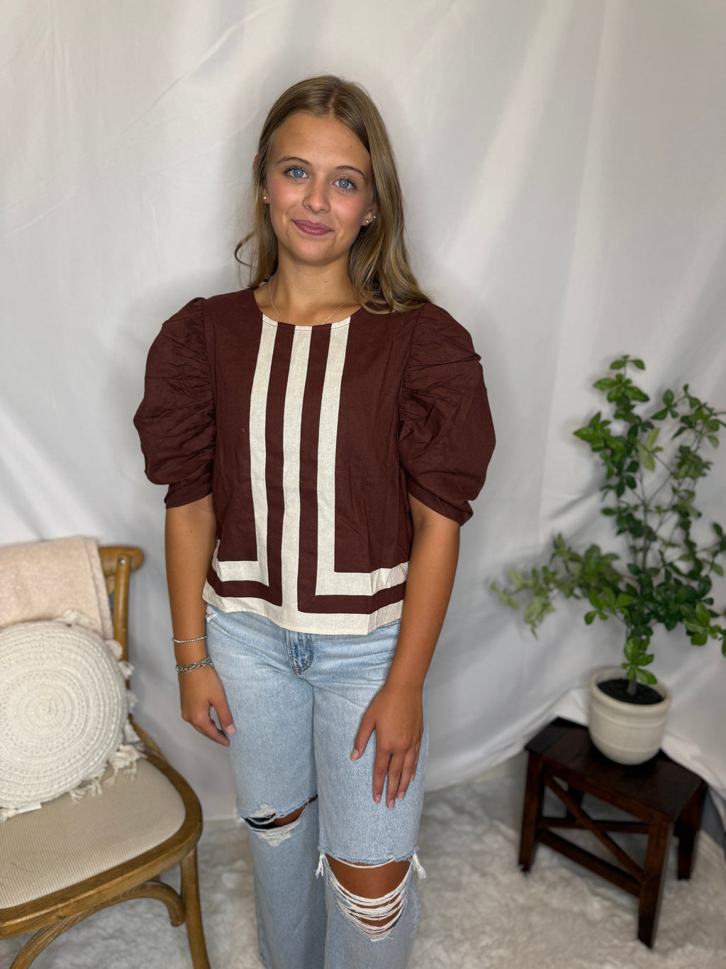 The Puff Sleeve Blouse in - photo