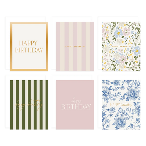 Assorted Happy Birthday Boxed Card Set - Pack of 12 - SwagglyLife Home & Fashion Assorted Happy Birthday Boxed Card Set - Pack of 12 - SwagglyLife Home & Fashion