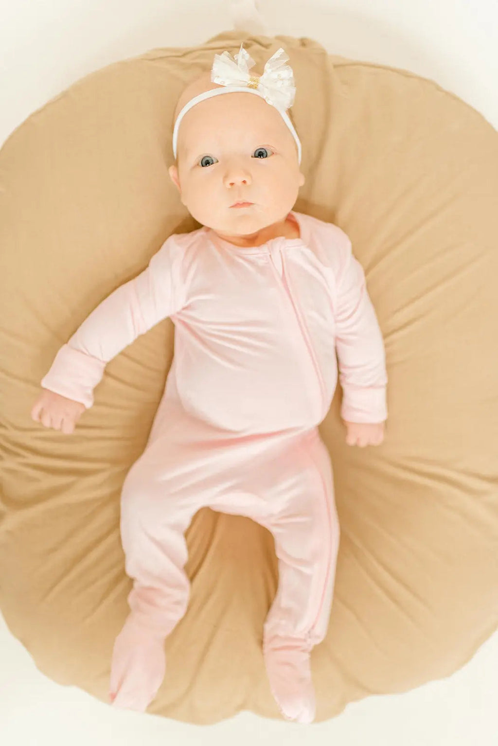 Bamboo Baby Clothes - Convertible Jumpsuit 0-3 Months - Baby Pink in - photo