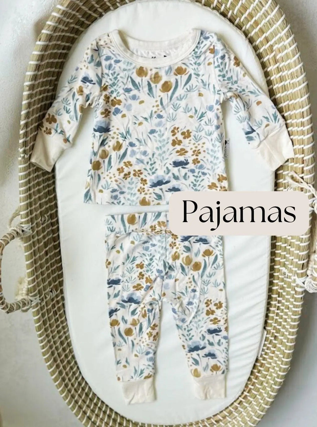 Bamboo Baby Clothes, Baby Bamboo Pajamas, Baby Shorts - Newborn to 24 months in Pajamas Set - photo