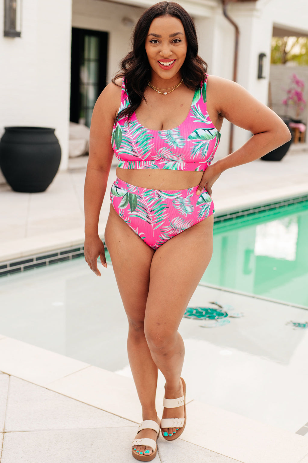 Barbados Tropical Print Swim Bottoms in - Swimwear photo