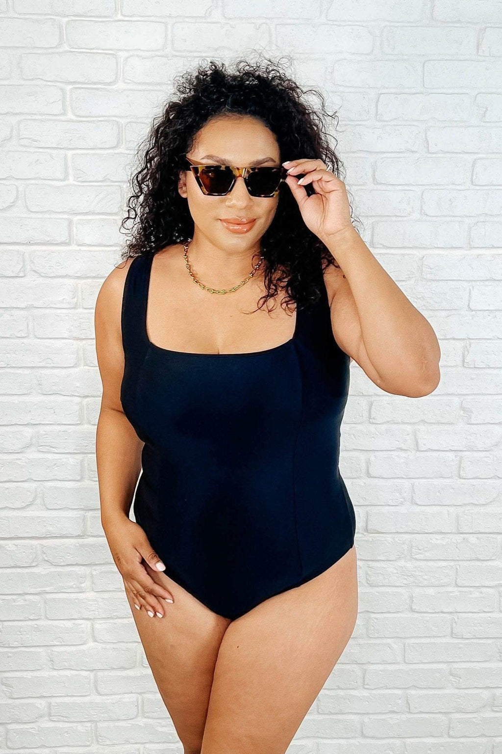 Barcelona Lace Up Swimsuit in - Swimwear photo