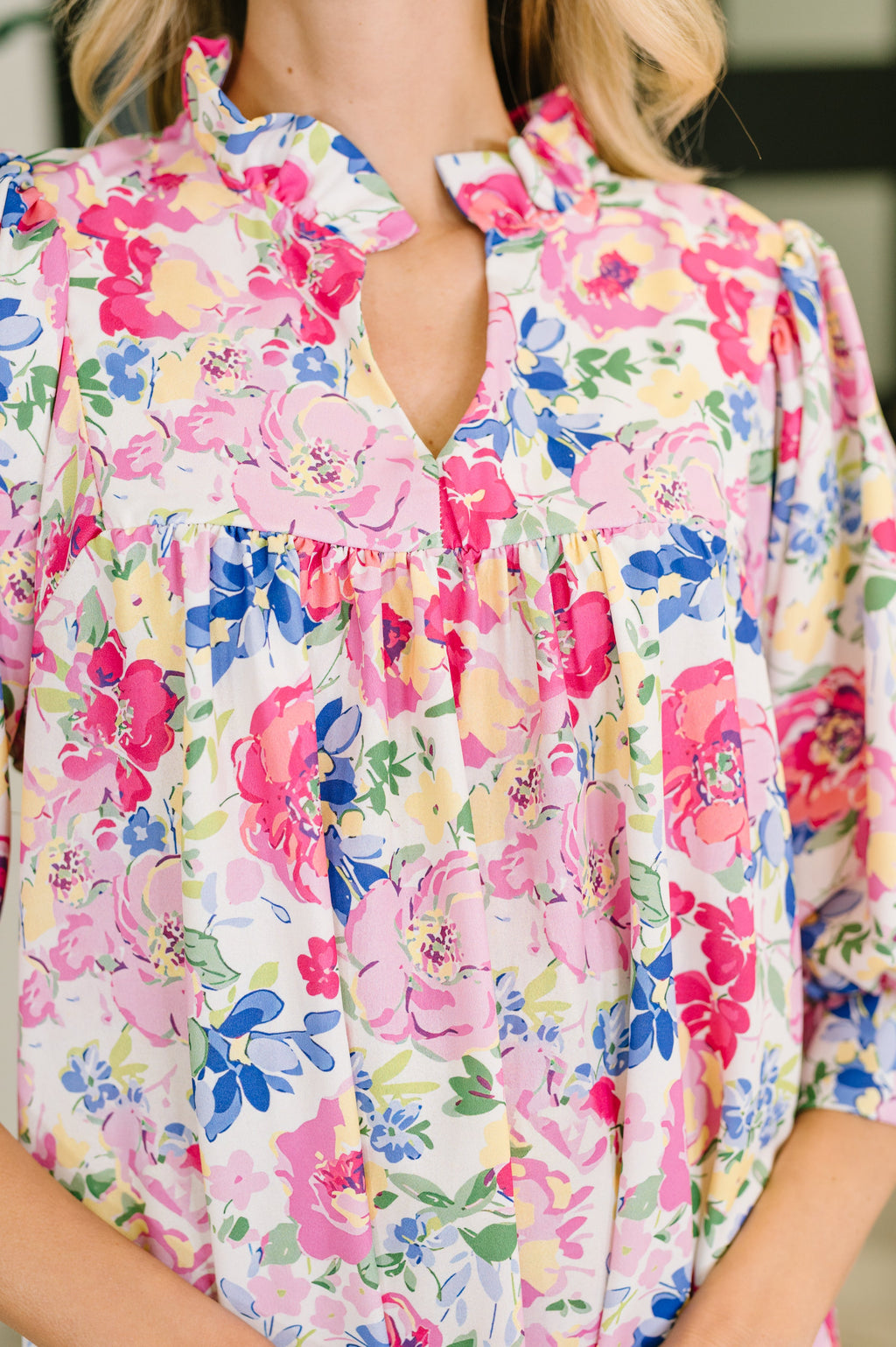 Barely Catch My Breath Notch Neck Dress in - Womens photo