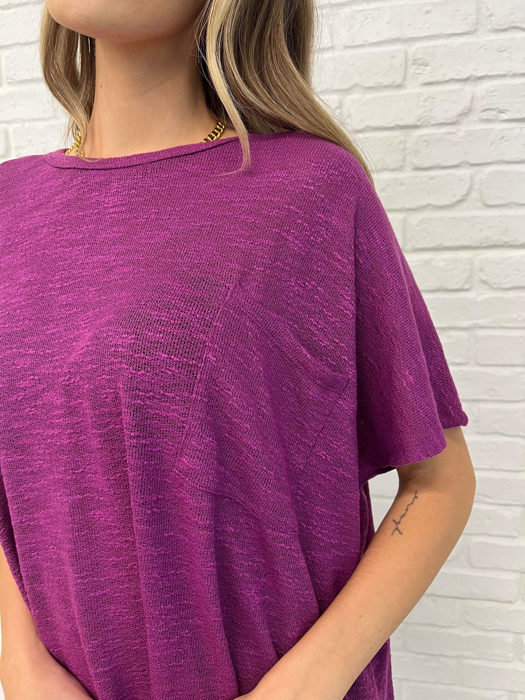 Basically Flowing Dolman Sleeve Top in Lt Plum in - Womens photo