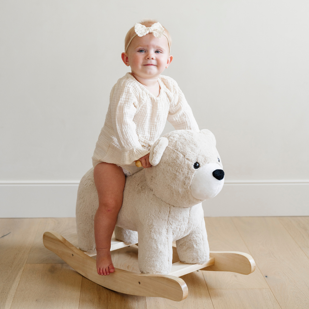 Saranoni Stuffed Animal Rockers in Bear - photo