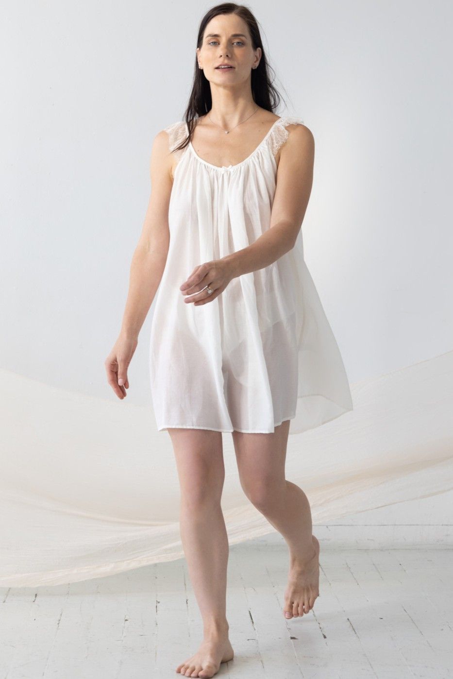 Betty Babydoll in Cotton Silk Blend in - PAJAMAS photo