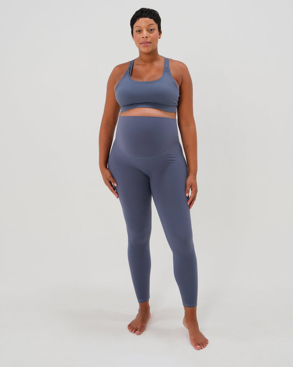 AXK CORE Classic Maternity Legging in Muted Navy - photo