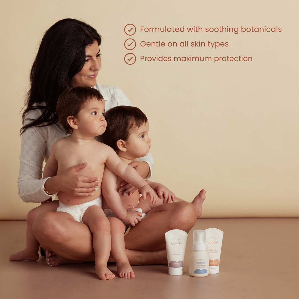 Buddle Diaper Rash System Essentials Kit | Mess-Free Diaper Cream Set in - Diaper Rash Treatment photo