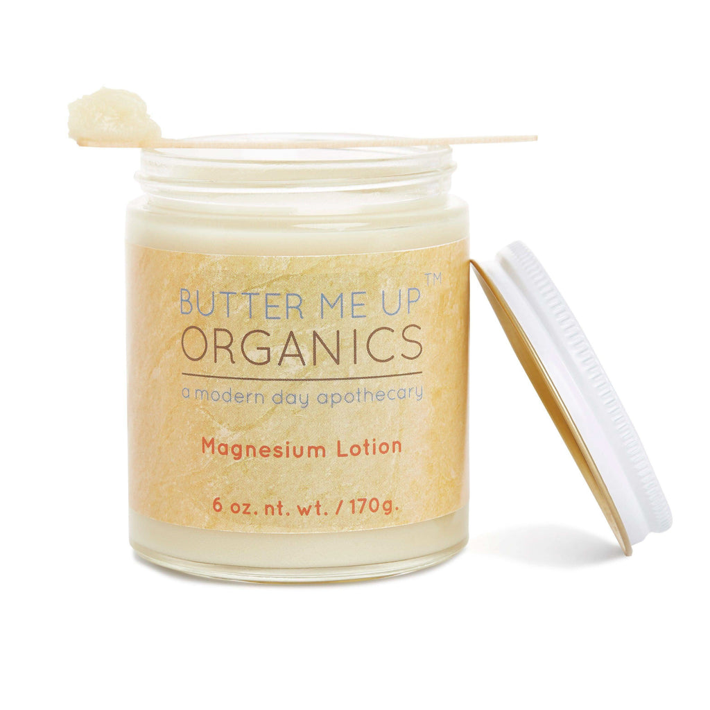 Butter Me Up Organics Magnesium Body Butter- Organic Sleep & Muscle Support Lotion in 6 oz. - Body photo