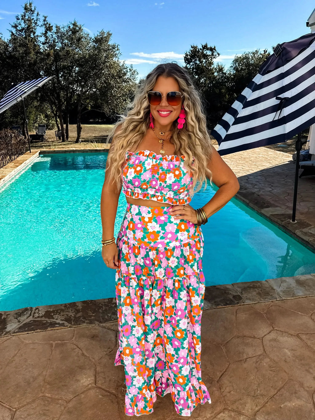 Amalfi Blooms Swim Set - SwagglyLife Home & Fashion