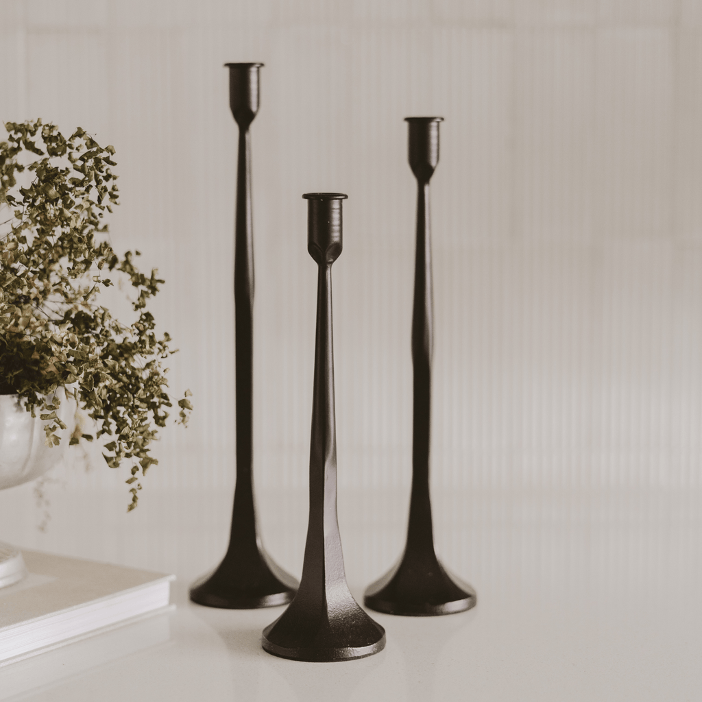 Cast Iron Taper Candle Holders in - taper holder photo