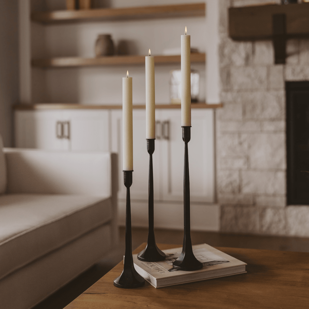 Cast Iron Taper Candle Holders in - taper holder photo