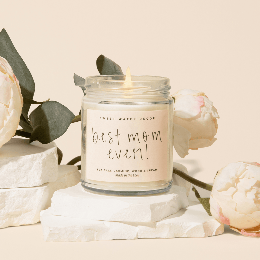 Best Mom Ever! Soy Candle - Clear Jar - 9 oz (Spa Day) in - Candles photo