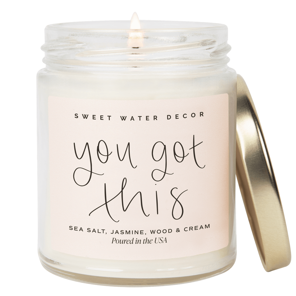 You Got This Soy Candle - Clear Jar - 9 oz (Spa Day) in - Candles photo
