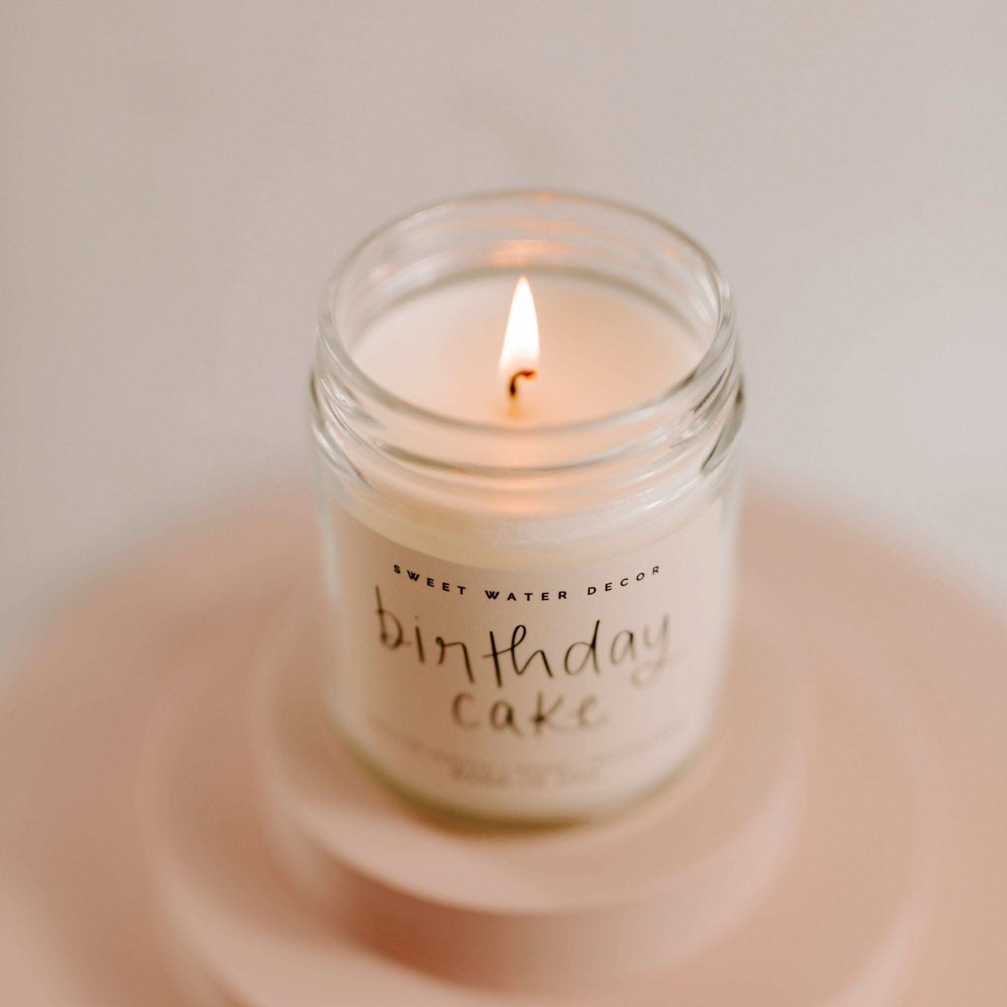 Birthday Cake Soy Candle - Clear Jar - 9 oz - SwagglyLife Home & Fashion Birthday Cake Soy Candle - Clear Jar - 9 oz - SwagglyLife Home & Fashion