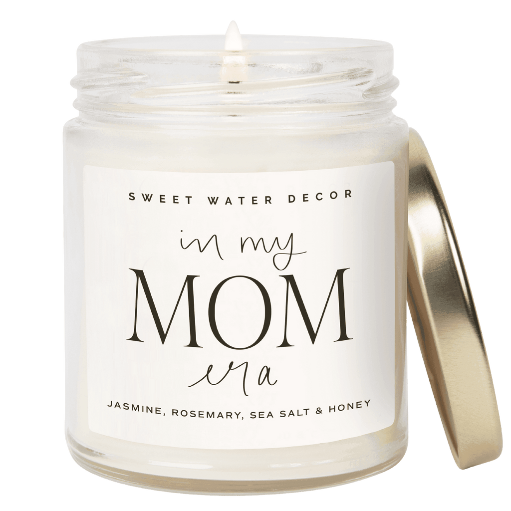In My Mom Era Soy Candle - Clear Jar - 9 oz (Wildflowers and Salt) - SwagglyLife Home & Fashion