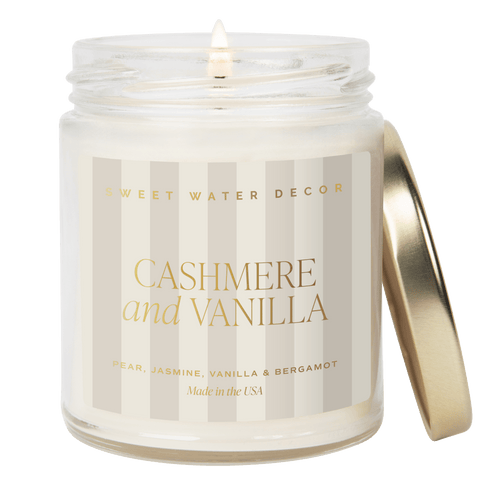 Cashmere and Vanilla Soy Patterned Candle - Clear Jar - 9 oz - SwagglyLife Home & Fashion Cashmere and Vanilla Soy Patterned Candle - Clear Jar - 9 oz - SwagglyLife Home & Fashion