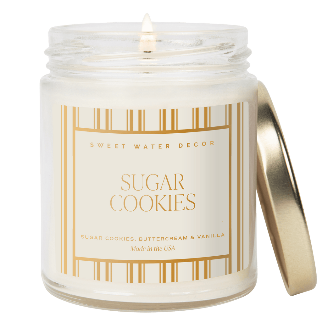 Sugar Cookies Soy Candle - 9 oz Patterned Clear Jar in - Candles photo