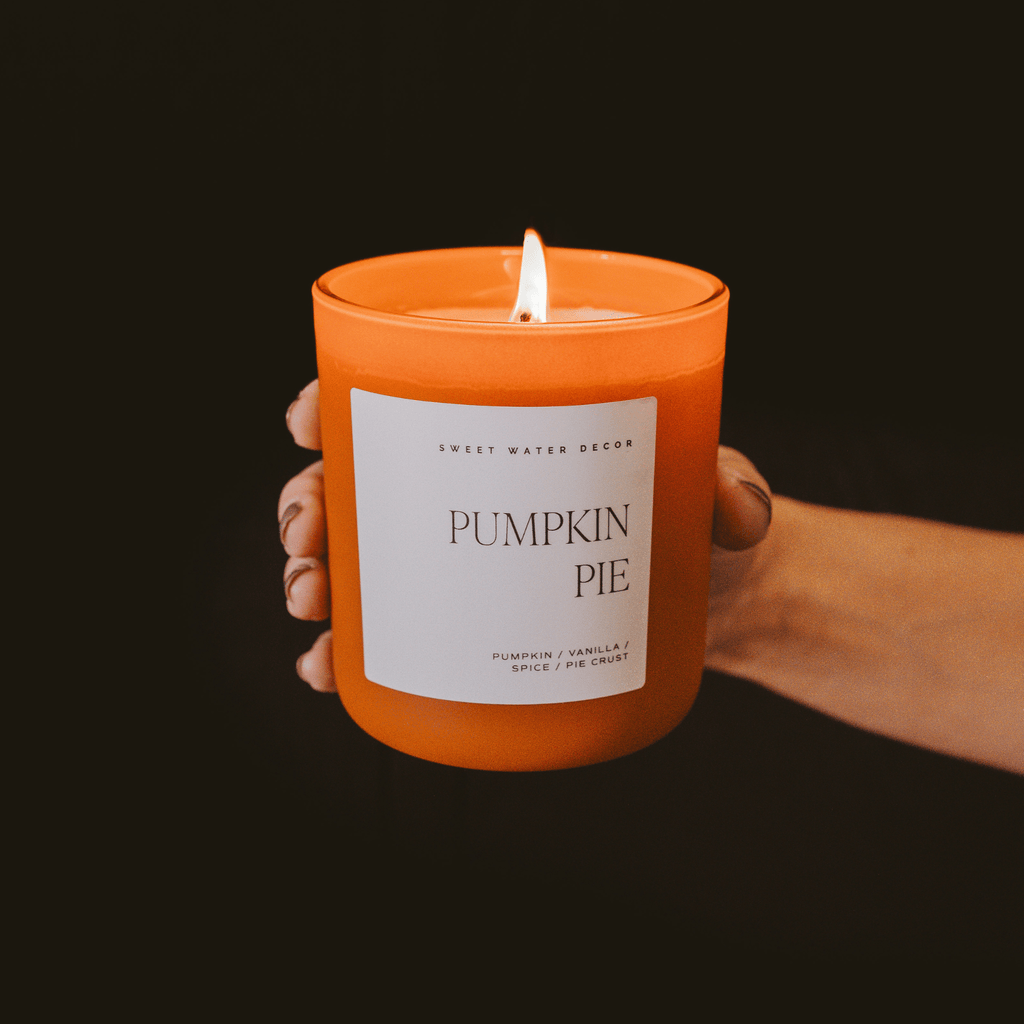 Pumpkin Pie Soy Candle - Orange Matte Jar - 15 oz (Hello Pumpkin) in - Candles photo