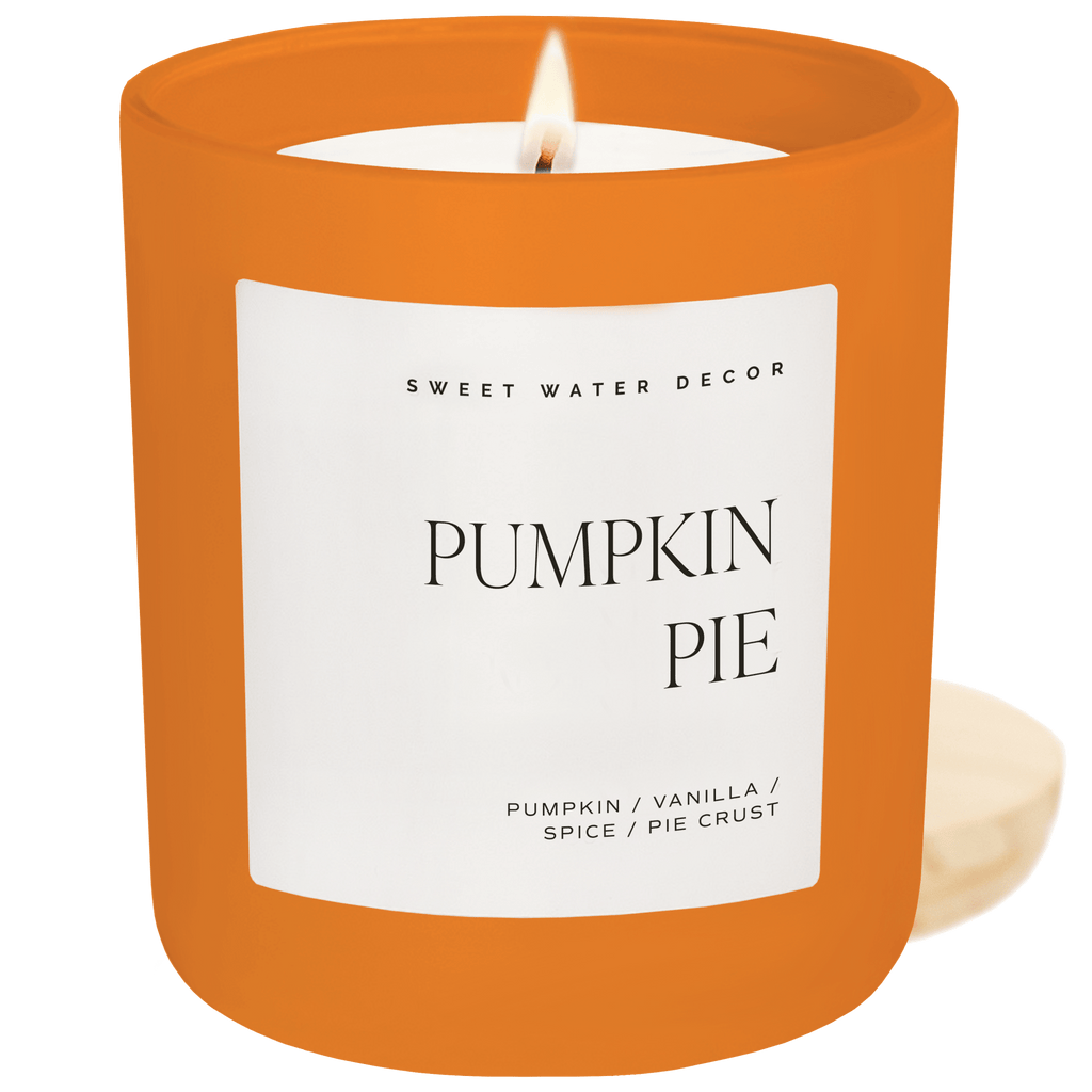 Pumpkin Pie Soy Candle - Orange Matte Jar - 15 oz (Hello Pumpkin) in - Candles photo
