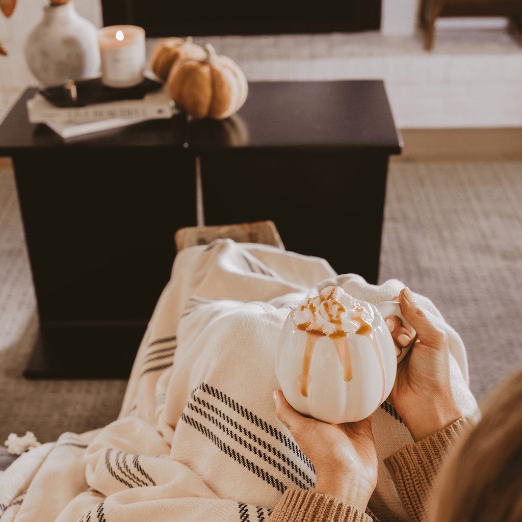 Cream Pumpkin 19oz. Figural Coffee Mug in - Coffee Mugs photo