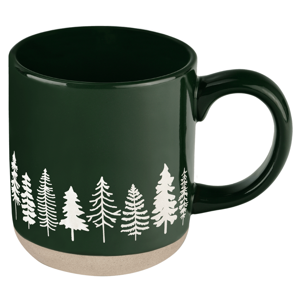 Pine Trees 14oz. Stoneware Coffee Mug in - Coffee Mugs photo