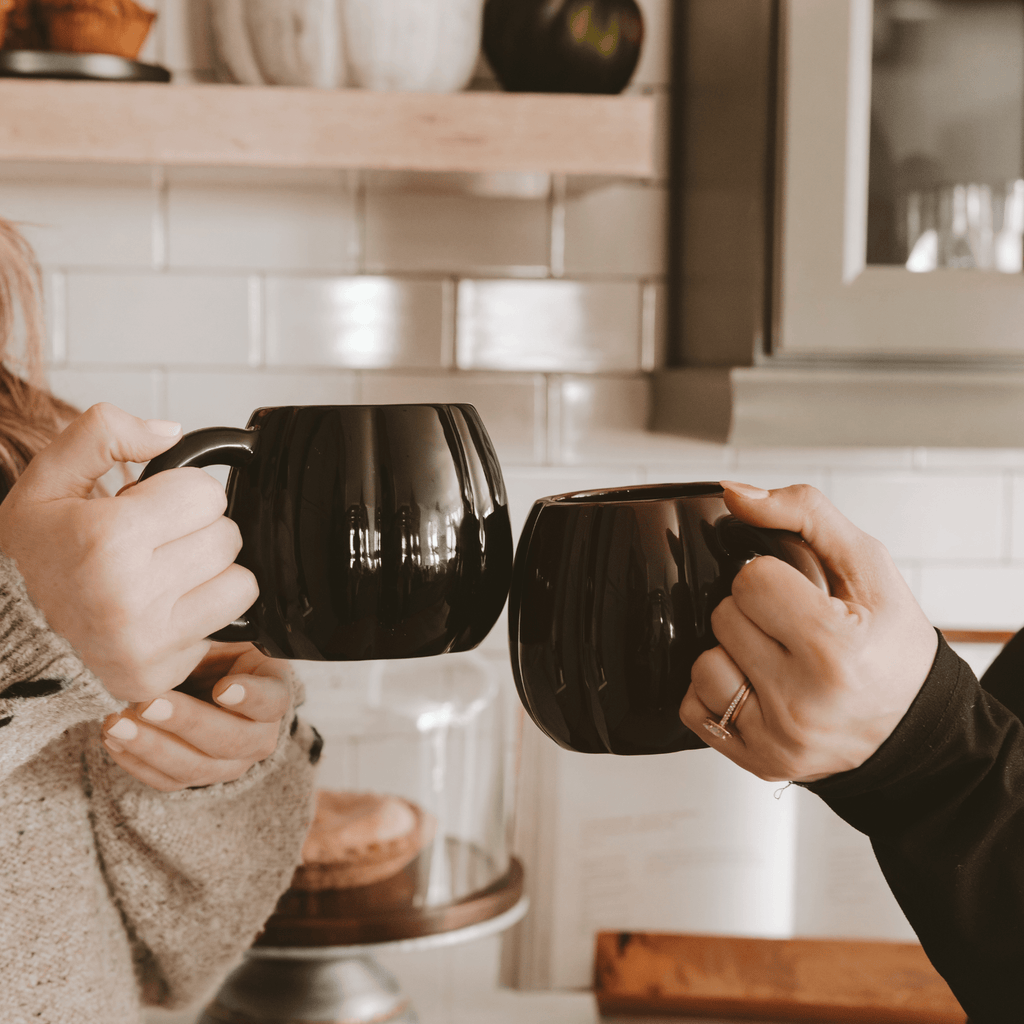 Black Pumpkin 19oz. Figurine Coffee Mug in - Coffee Mugs photo