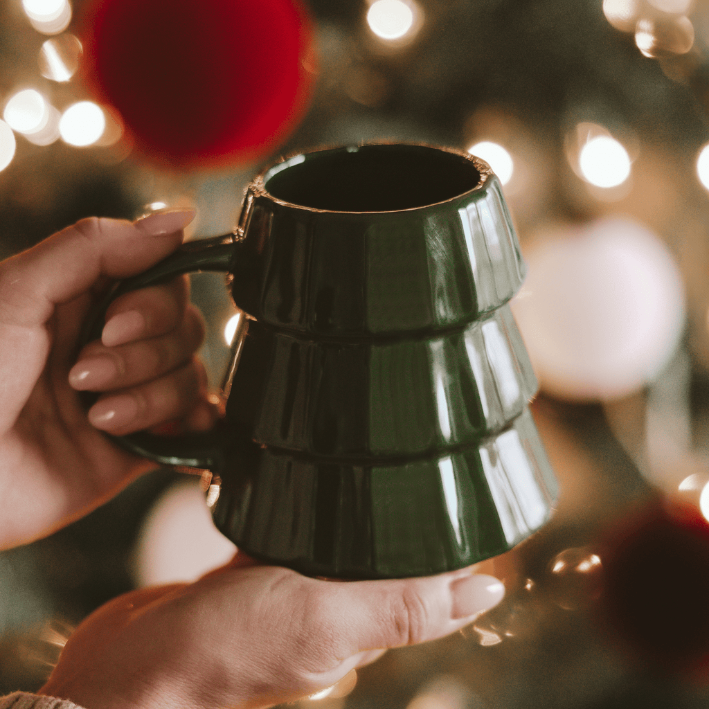 Green Tree 17oz. Figural Coffee Mug in - Coffee Mugs photo