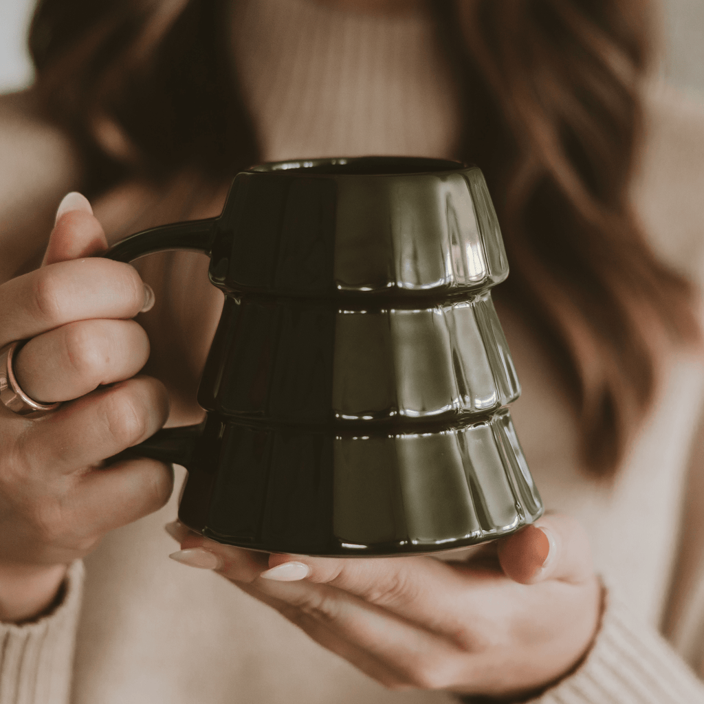 Green Tree 17oz. Figural Coffee Mug in - Coffee Mugs photo