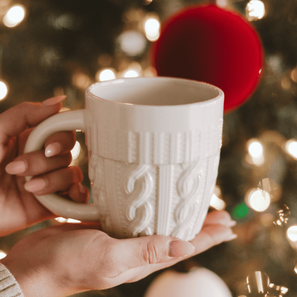 Cream Sweater 18oz. Figural Coffee Mug in - Coffee Mugs photo