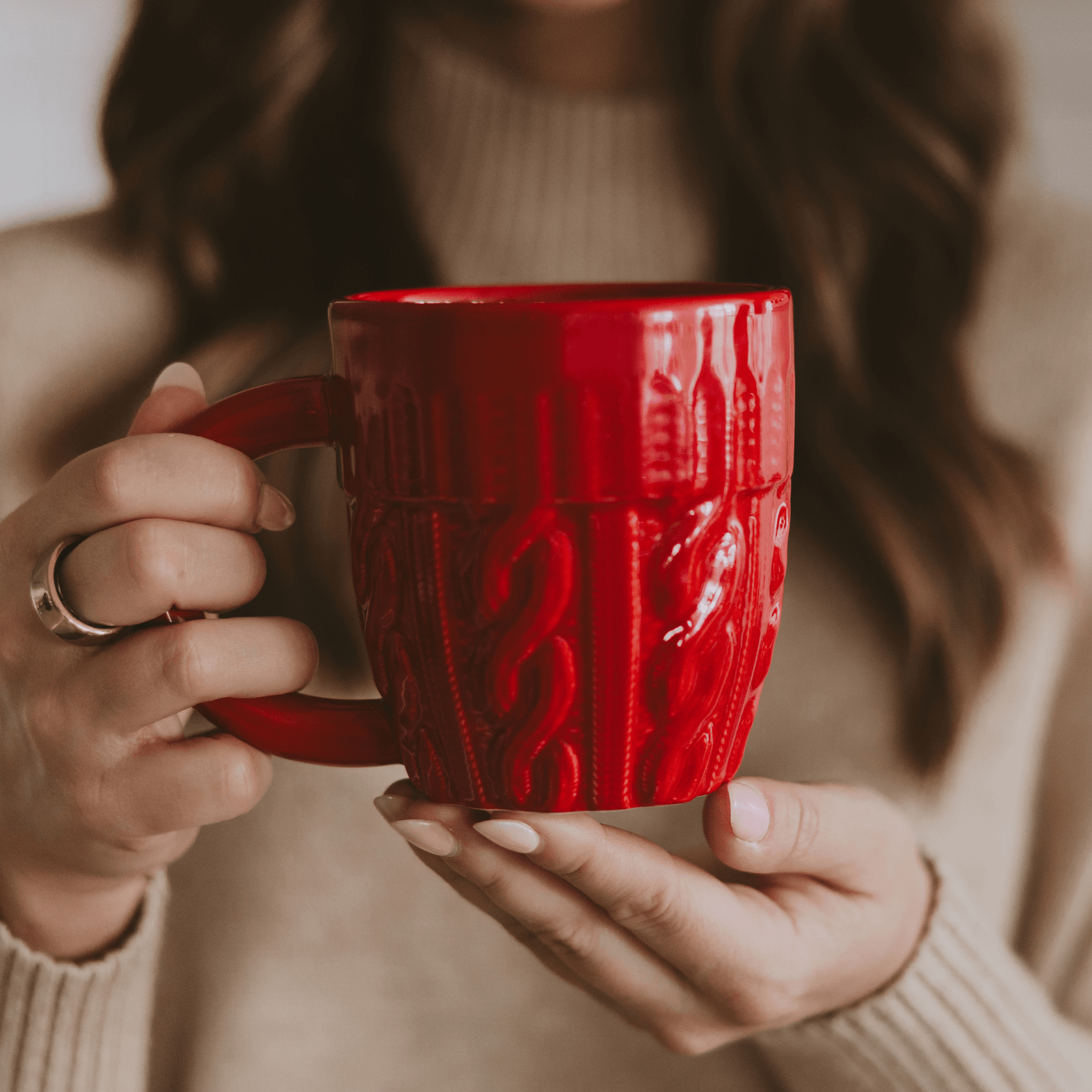 Red Sweater 18oz. Figurine Coffee Mug - SwagglyLife Home & Fashion