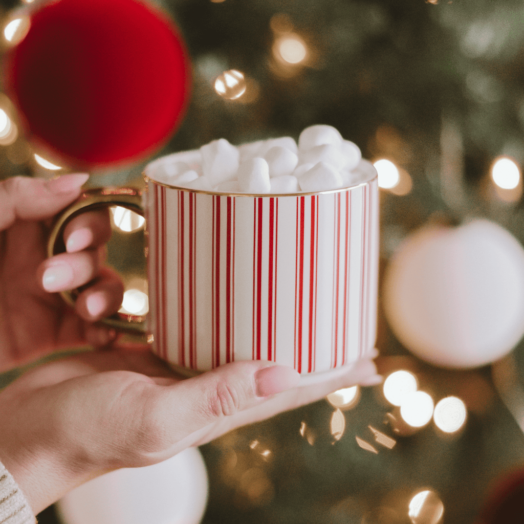 Red Stripe 14oz. Gold Handle Coffee Mug - SwagglyLife Home & Fashion