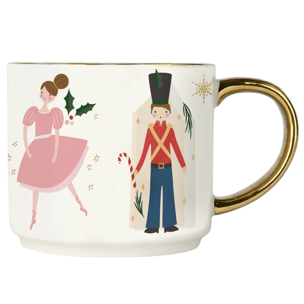 Nutcracker 14oz. Gold Handle Coffee Mug - SwagglyLife Home & Fashion