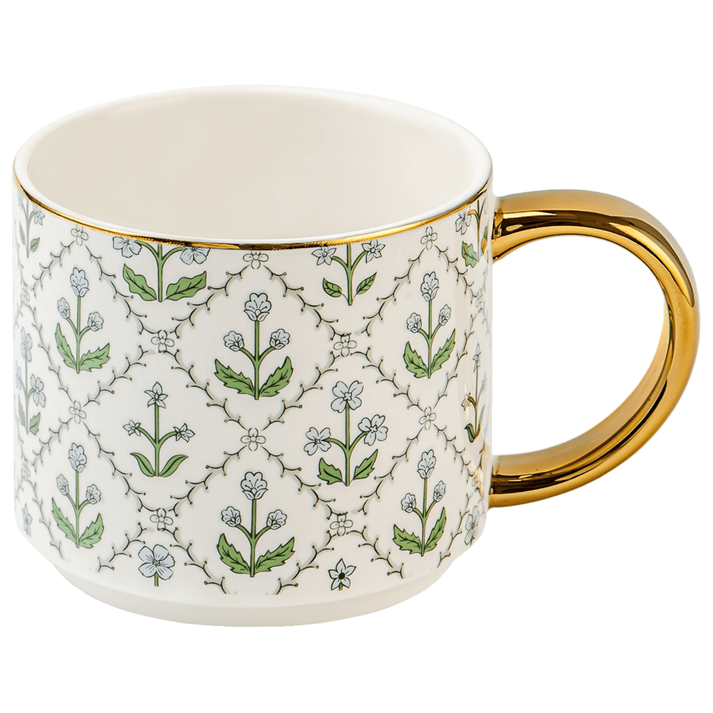 Floral Quilt 14oz. Coffee Mug in - Coffee Mugs photo