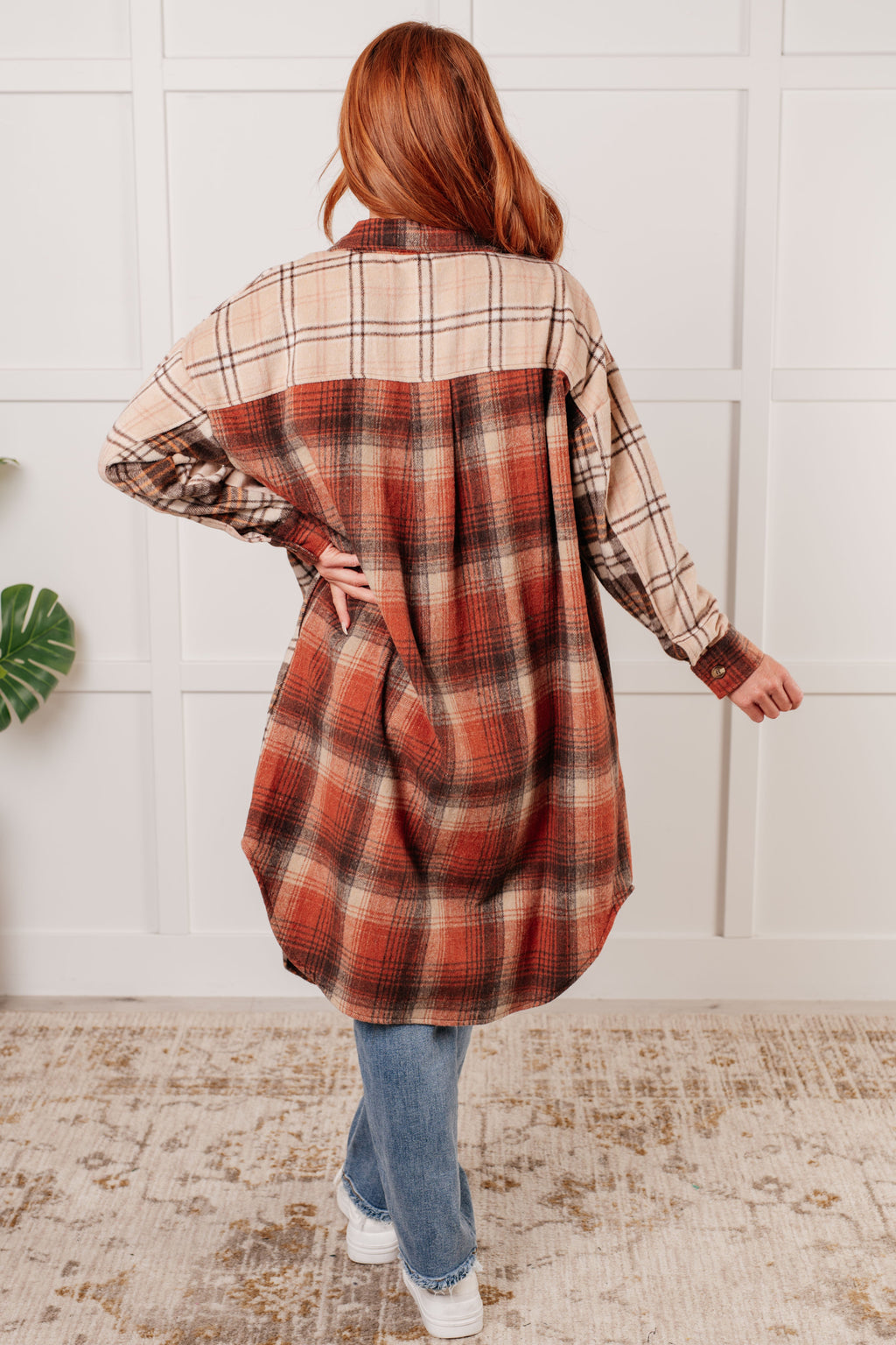 Cabin Fever Flannel Plaid Oversized Shacket - SwagglyLife Home & Fashion