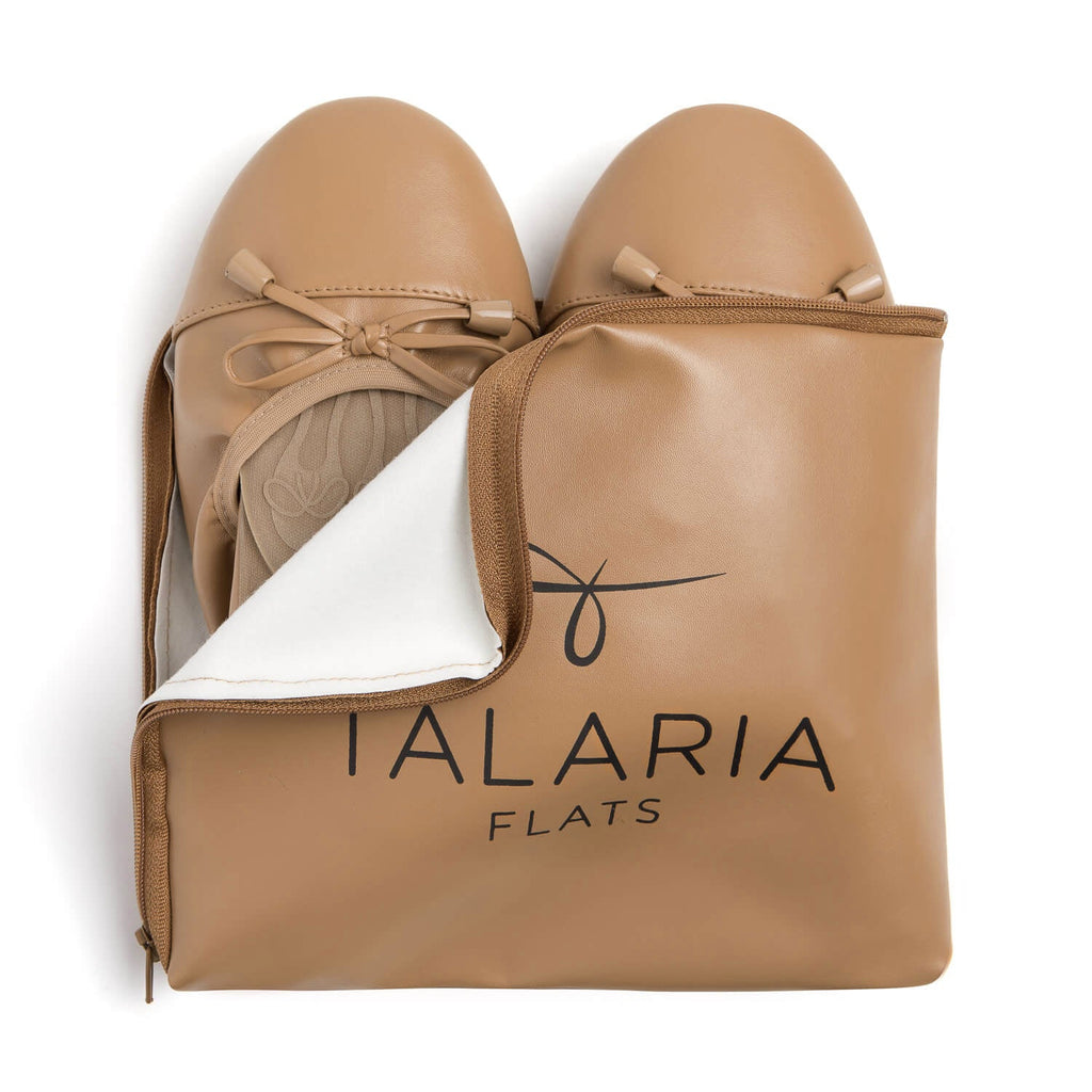 Talaria Flats Premium Caramel Flats in - Shoes photo