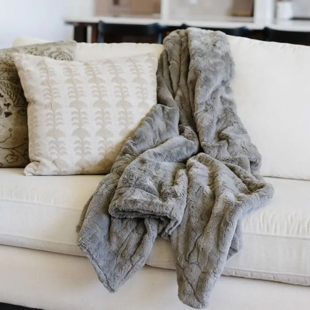 Saranoni Patterned Faux Fur Throw Blankets - SwagglyLife Home & Fashion