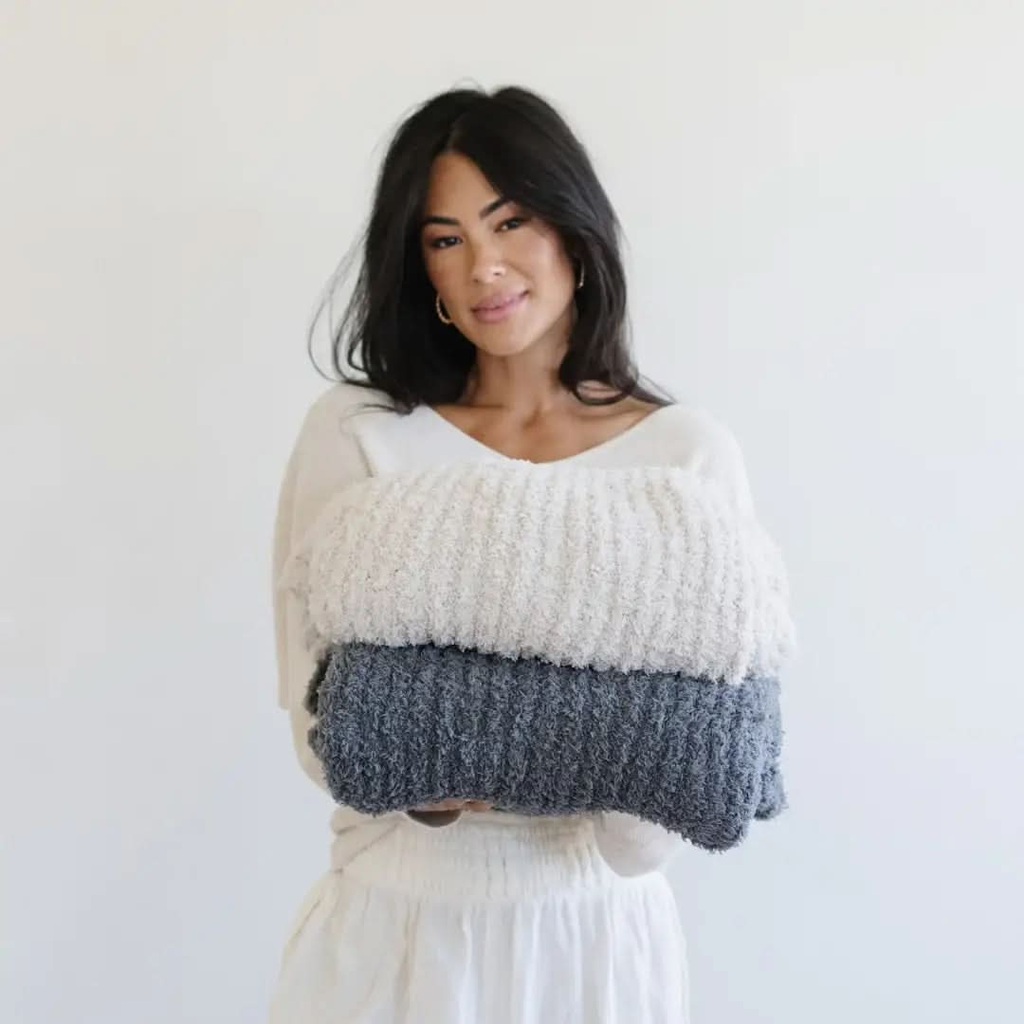 Ribbed BAMBONI® Throw Blankets - SwagglyLife Home & Fashion