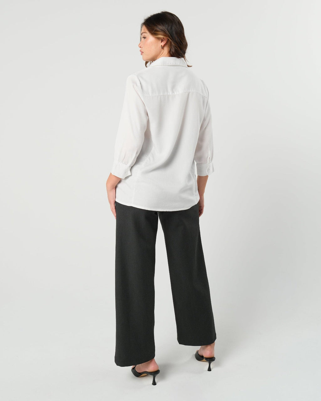 Nathalie Wide Leg Maternity Trouser (Regular & Petite) in - Maternity trousers for work photo