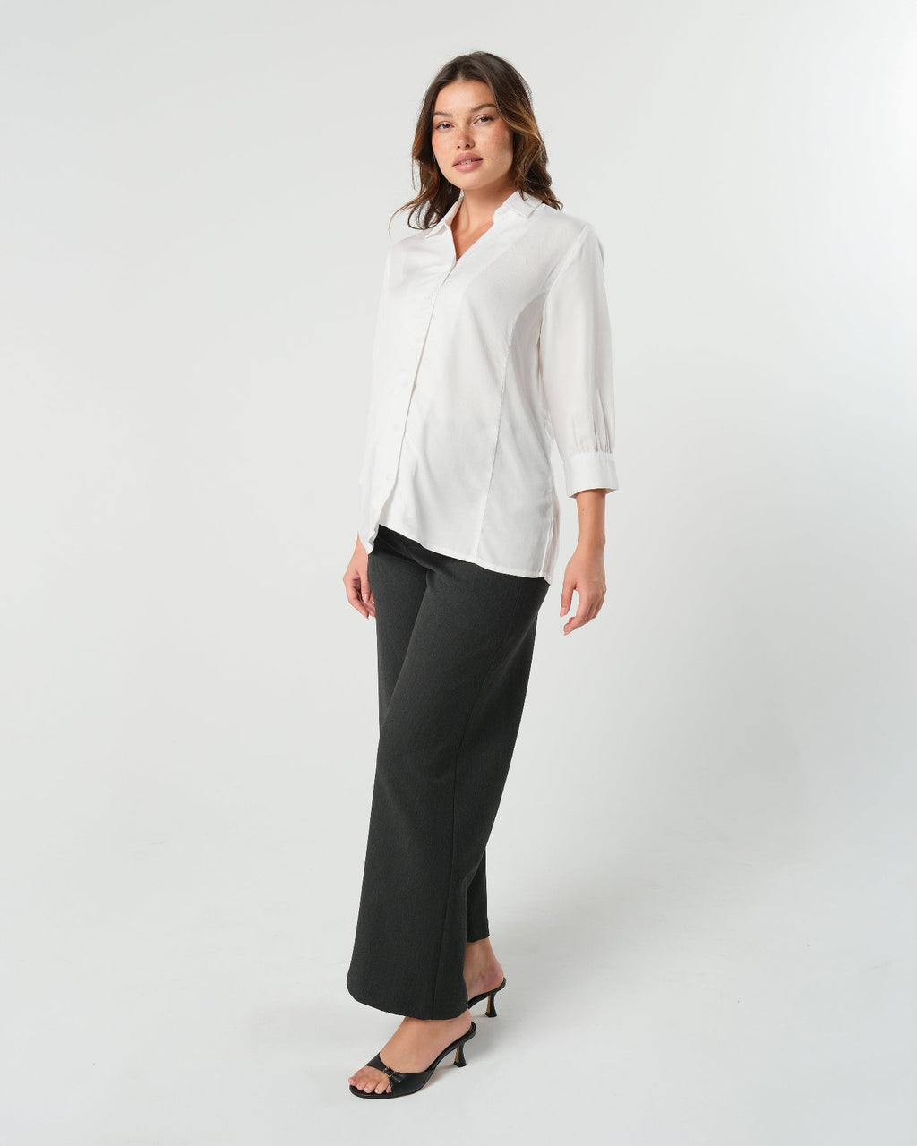 Nathalie Wide Leg Maternity Trouser (Regular & Petite) in - Maternity trousers for work photo