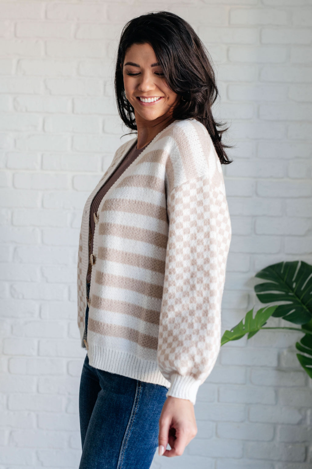 Check That Line Cardigan in - Layers photo