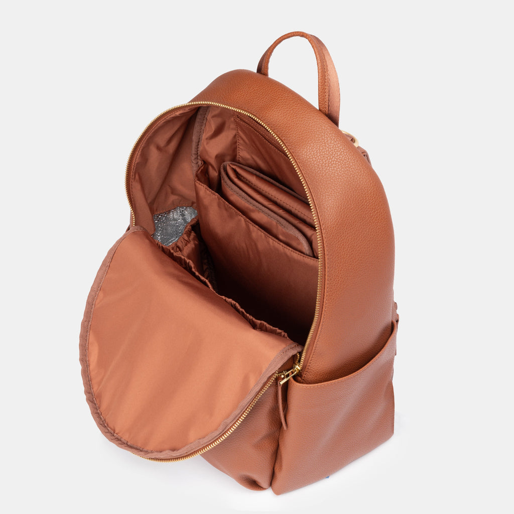 Freshly Picked Cognac Classic City Diaper Bag II in - Classic City Backpack photo