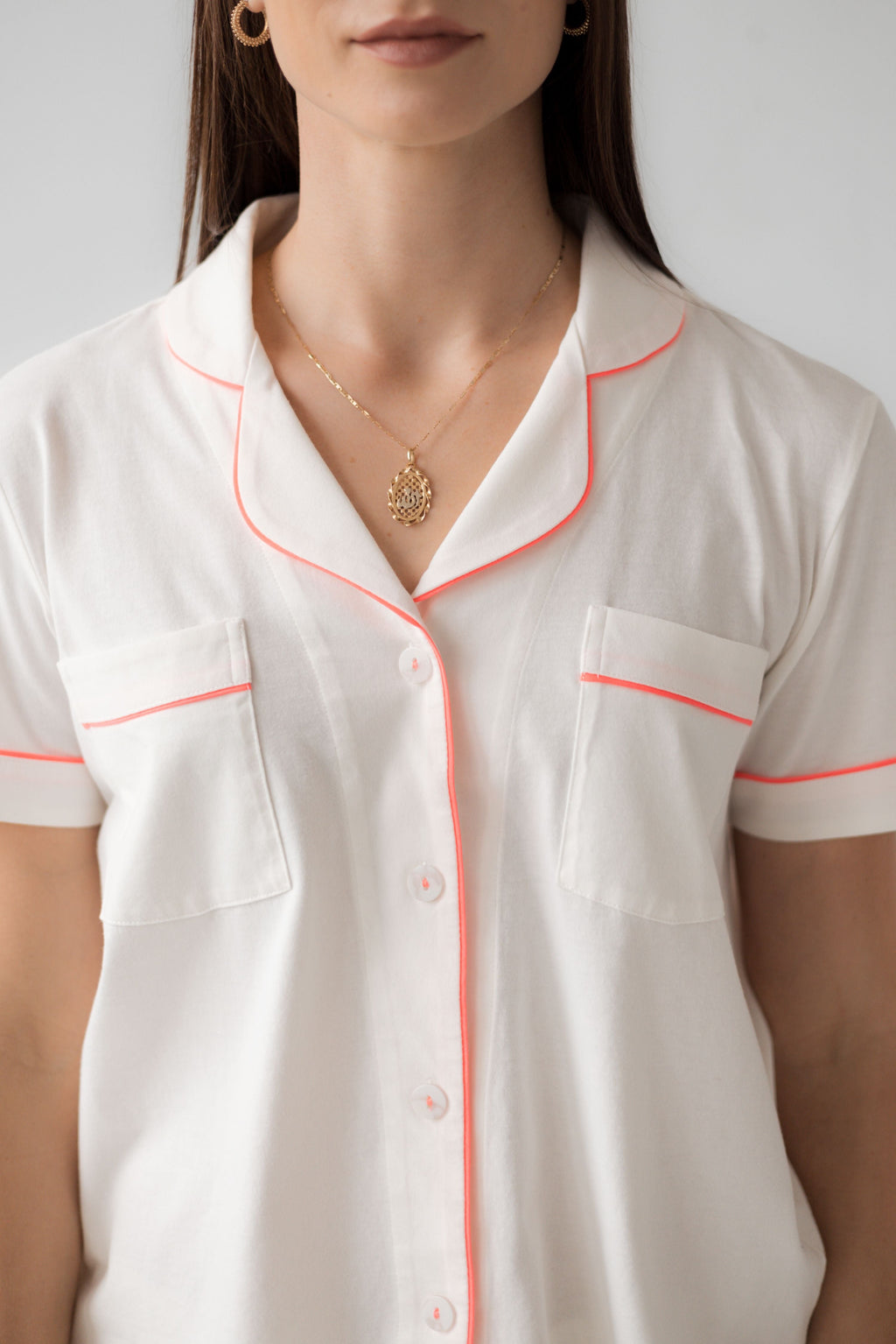 Classic Luxury Capri Pajamas in Brushed Pima Cotton in - PAJAMAS photo