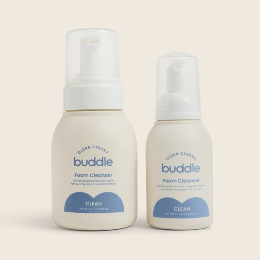 Buddle Clean Cheeks Bundle in - Diaper Rash Treatment, Foam Cleanser photo