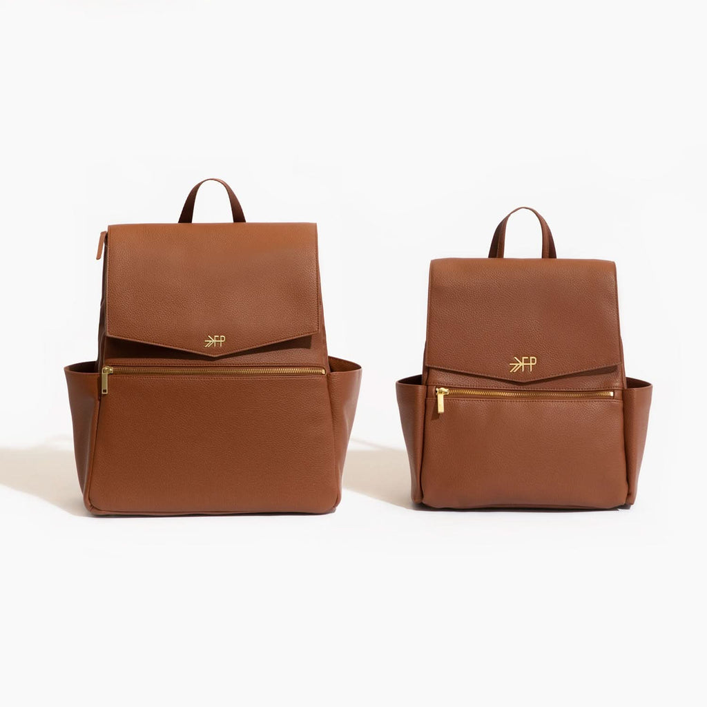 Freshly Picked Cognac Mini Classic Diaper Bag II in - Mini Classic Diaper Bag II photo