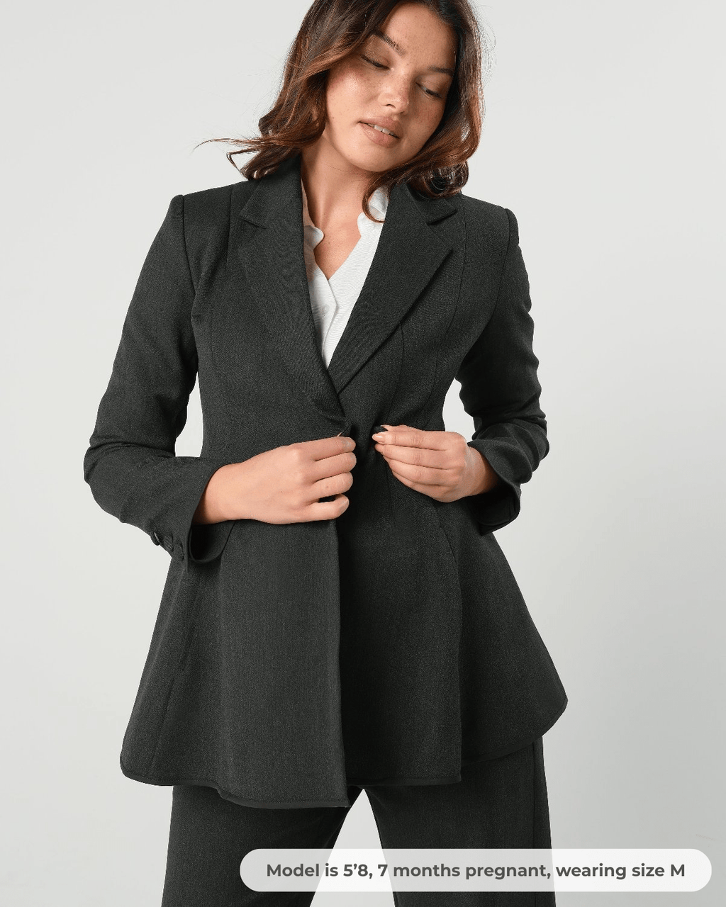 Nathalie Maternity Blazer (Regular & Petite) in - Maternity Blazer Suit Jacket photo