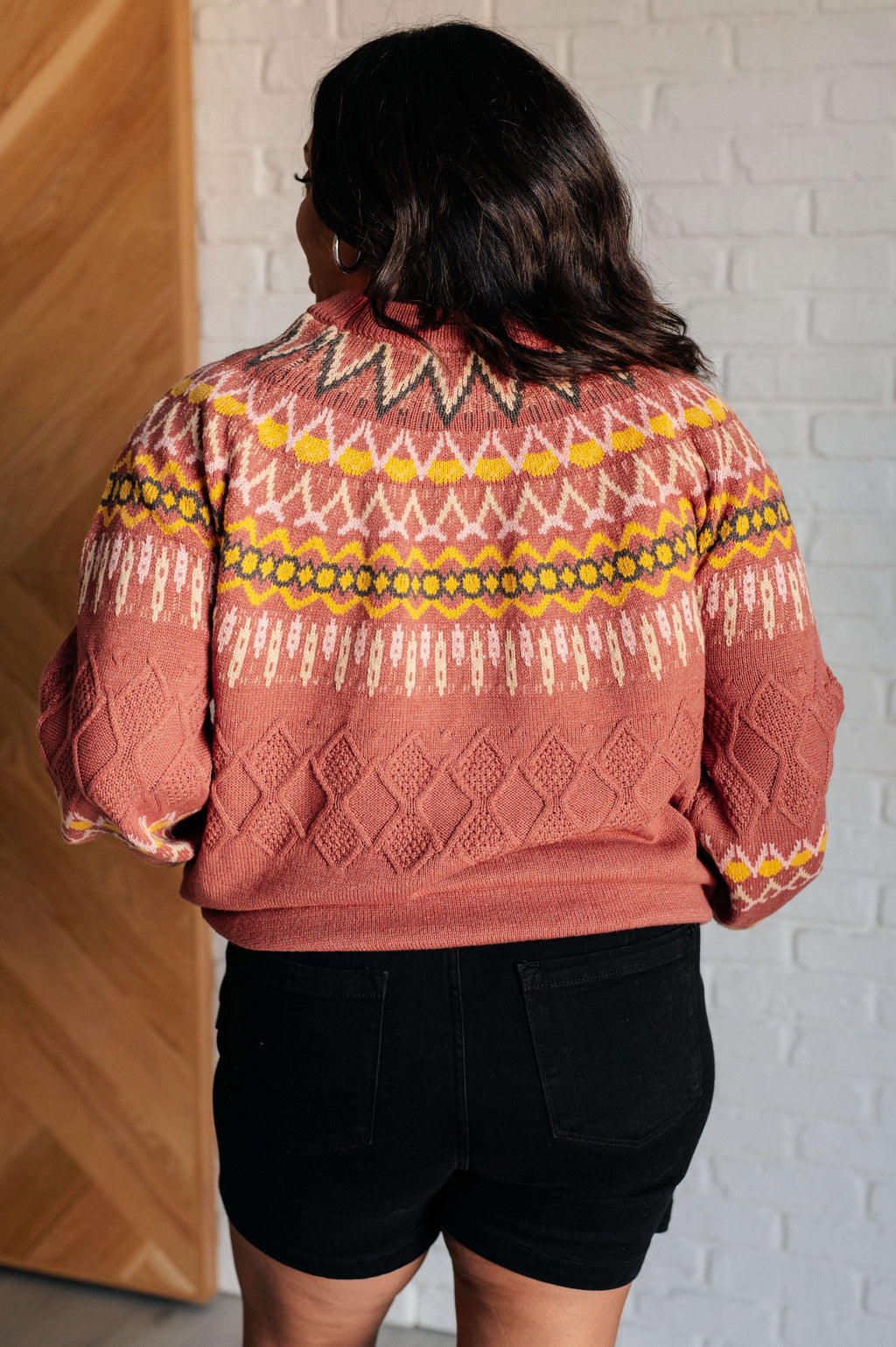 Cozy Chalet Fair Isle Sweater in - Tops photo