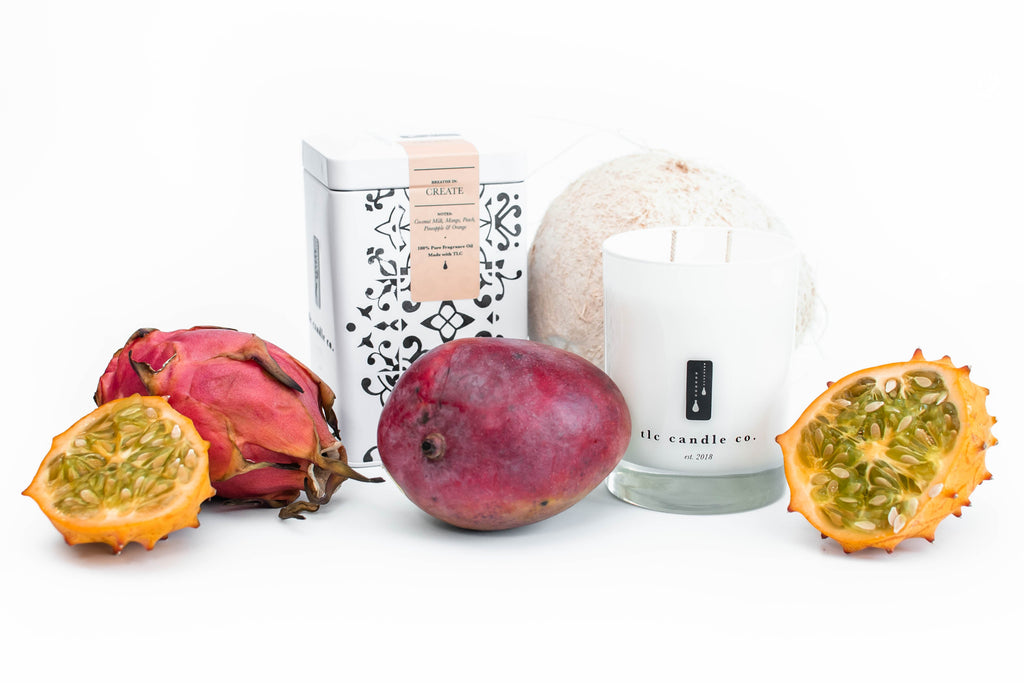 Create - Coconut and Tropical Fruits Soy Candle in - Soy Candle photo
