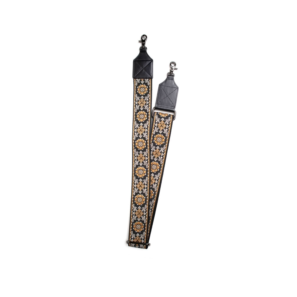 The Crossbody Strap in The Waymaker Jet Black | Floral - Goods photo