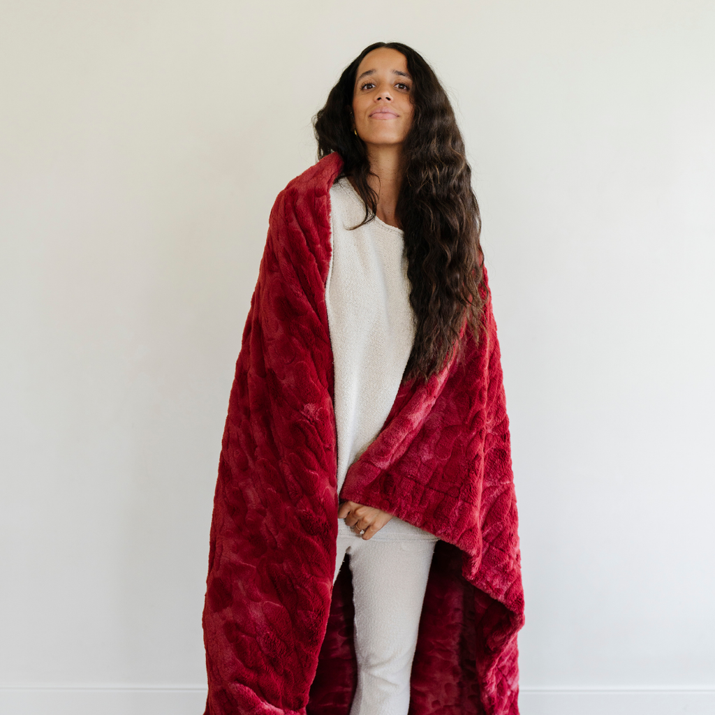 PATTERNED FAUX FUR XL THROW BLANKETS in - photo